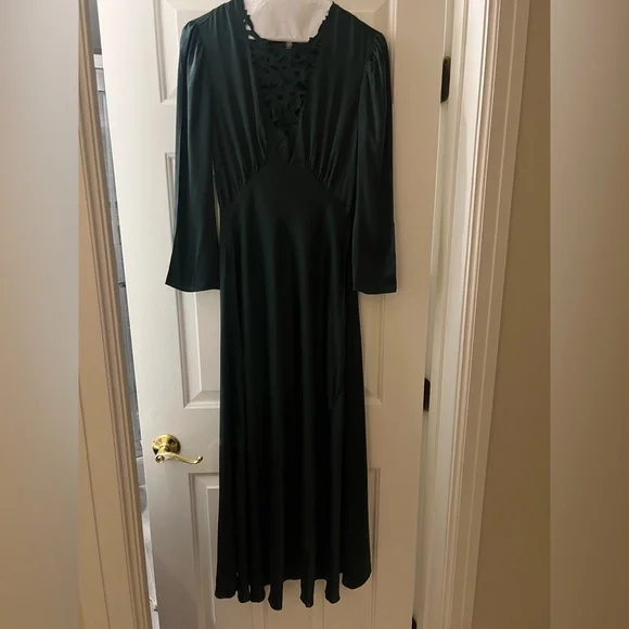 Doen Dark Green Midi Dress Doen Dark Green Midi Dress